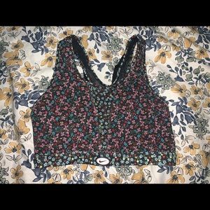 Nike floral sports bra